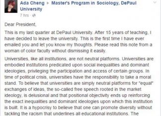 Du Paul professor quits over Milo speech.